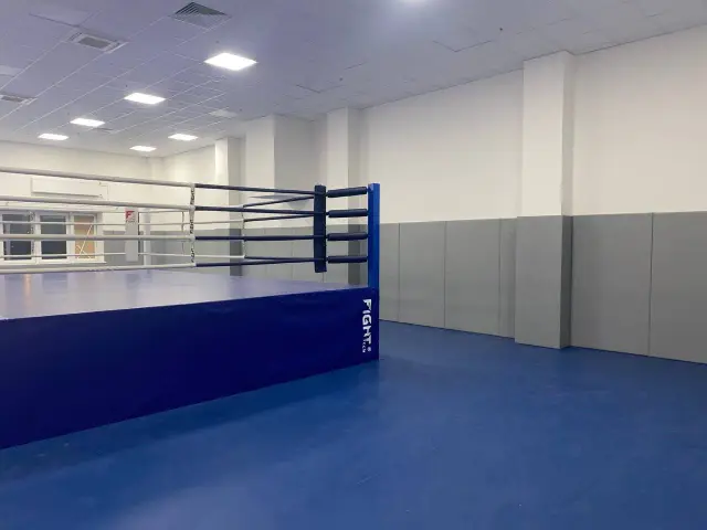 Центр подготовки, татами разложено по площади зала