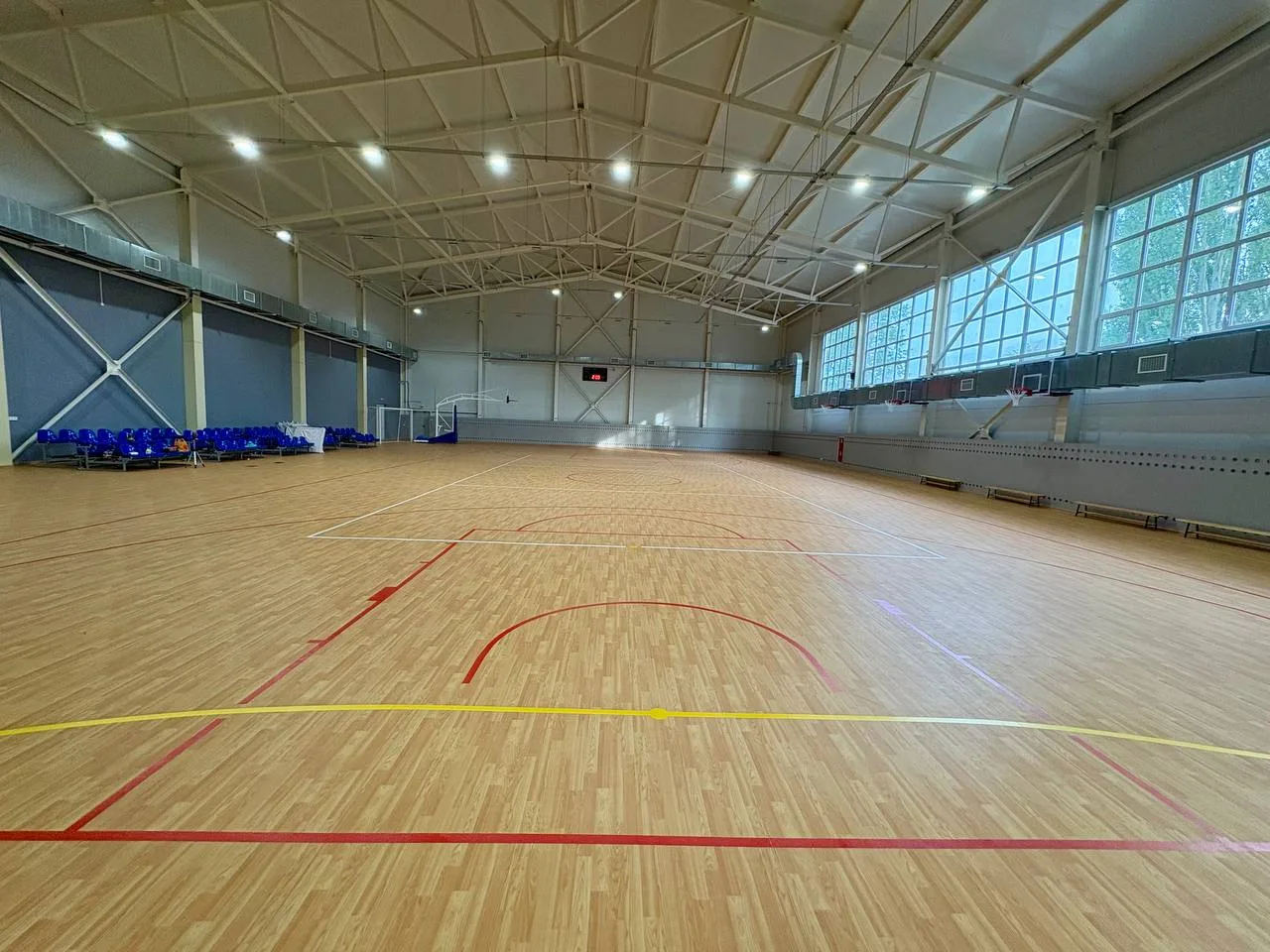 Комбинированная разметка волейбола и футзала на одной площадке