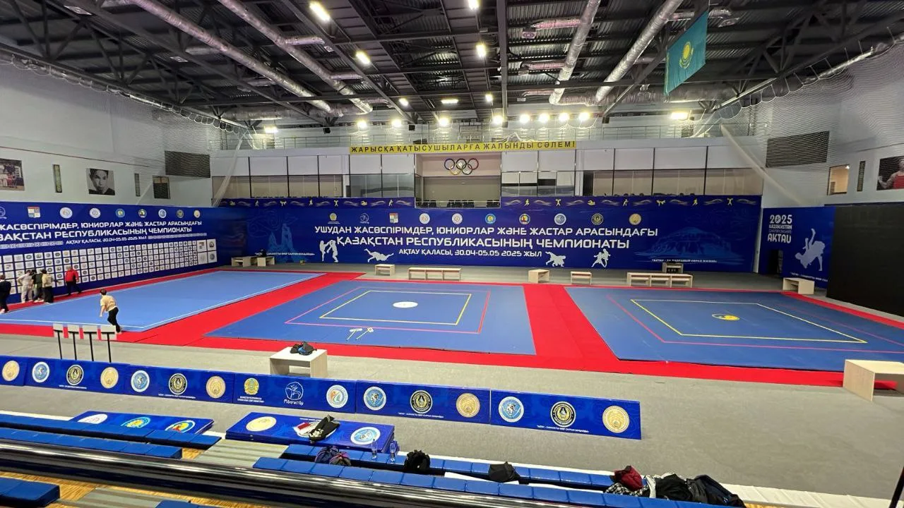 Финальный вид спортивной площадки с коврами