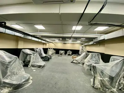 Чёрные протекторы с секцией на радиатор и вентиляционным отверстием в зале ОМВД