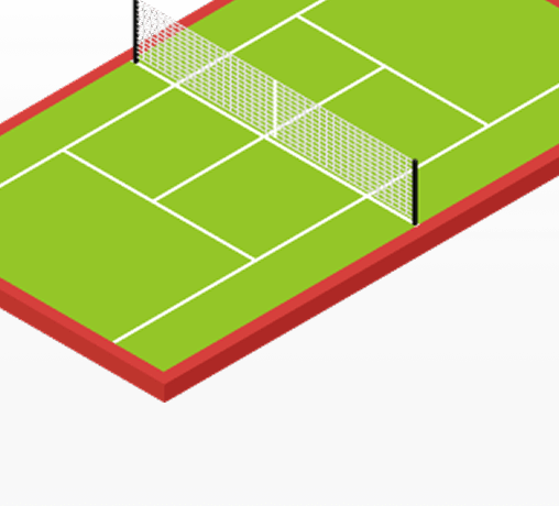 Разметка для бадминтона от производителя ЕВРОМАТ