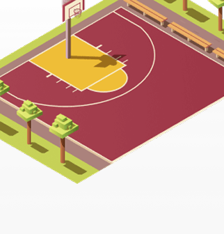 Разметка для стритбола от производителя ЕВРОМАТ