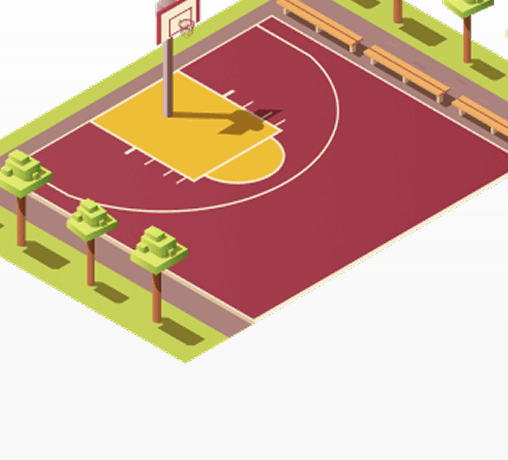 Разметка для стритбола от производителя ЕВРОМАТ