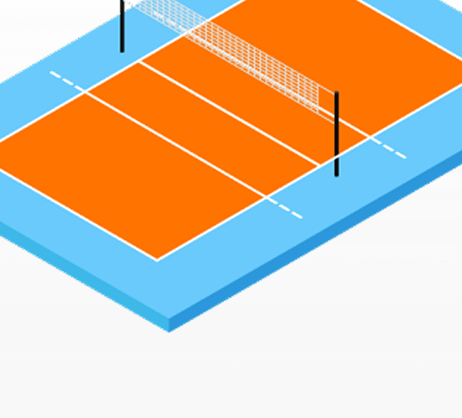 Разметка для волейбола от производителя ЕВРОМАТ