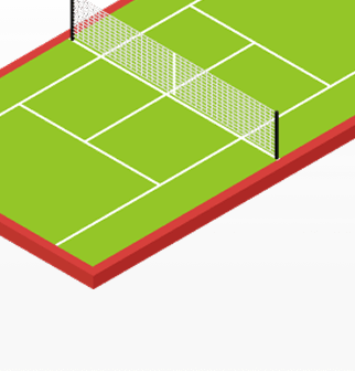 Разметка для тенниса от производителя ЕВРОМАТ