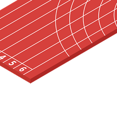 Разметка для беговых и велодорожек