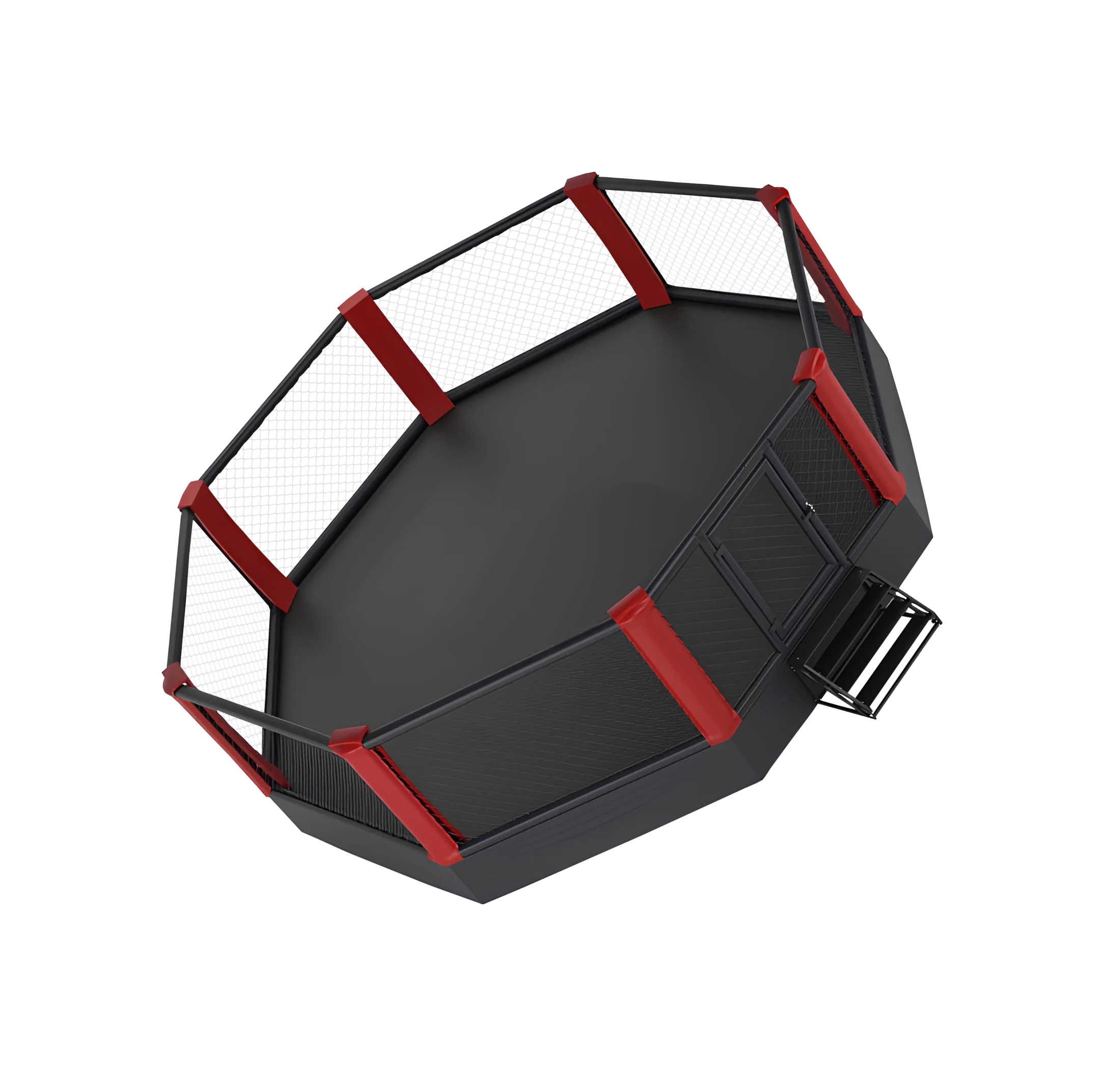 Схема октагона вид сверху с размерами: диаметр 9,14 м, высота сетки 1,83 м